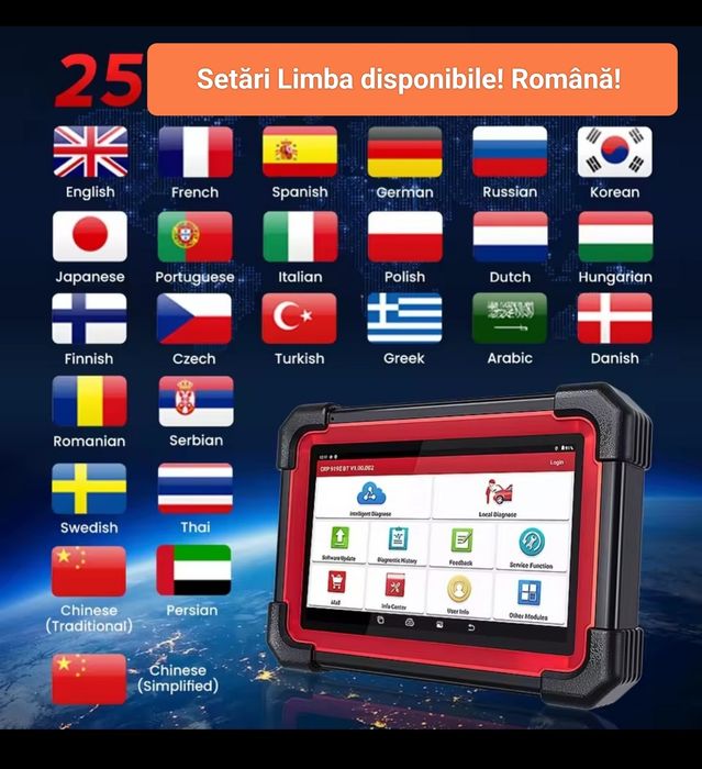 SET Diagnoza LAUNCH X431 CRP919 cu DBSCar VII cu Bluetooth, sigilat! 2 ANI actualizări Gratuite!