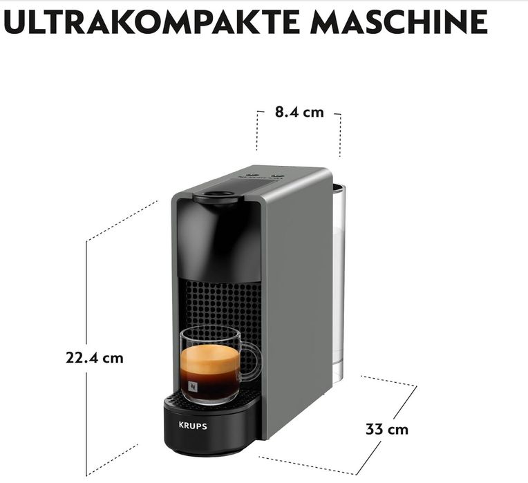 Nespresso Krups XN110B Essenza Mini Grey NOU!