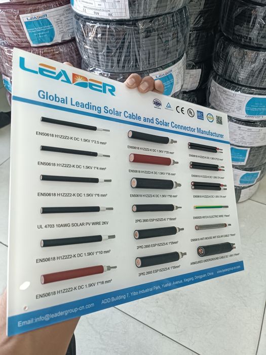 P.V Quyosh panel kabellari LEADER jinko longi deye growatt