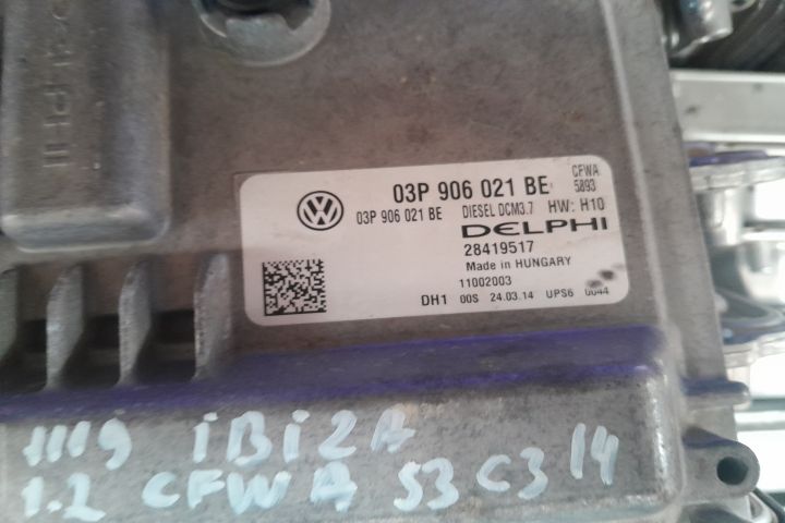 Calculator motor ECU 03P906021BE 03P906021BE Seat Ibiza a 4-a generat