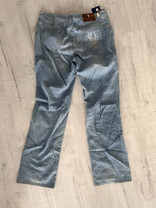 Blugi premium dama Trussardi Jeans, low waist, boot leg (evazati)