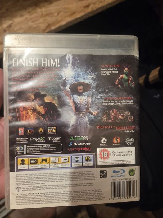 Диски на Playstation 3 MK