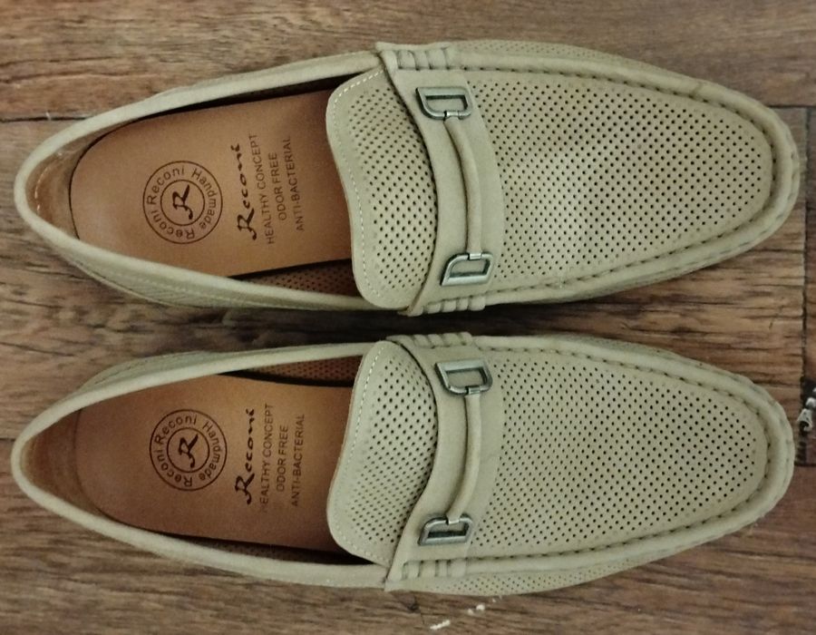 Новые лоферы Reconi светлокоричневые, 41 размер