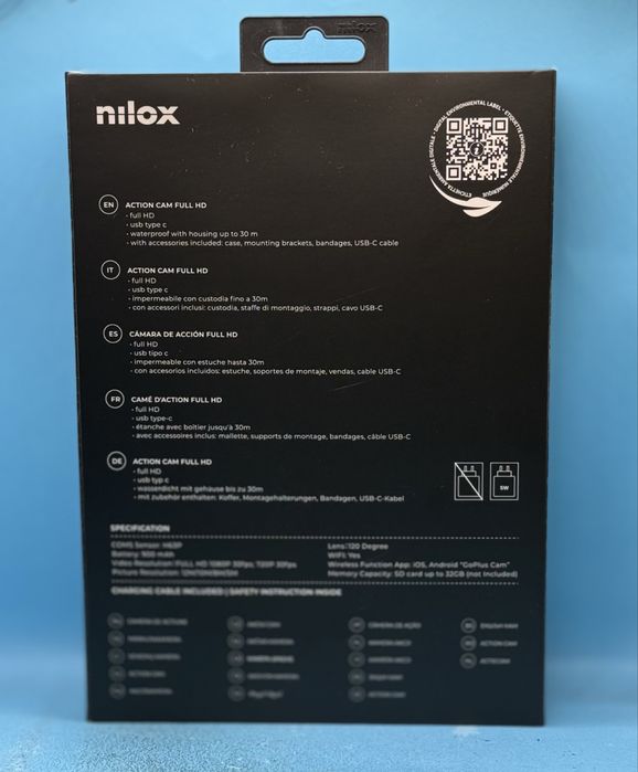 НОВО!!! Екшън камера Nilox XFight – Full HD, Wi-Fi, до 30m Waterproof