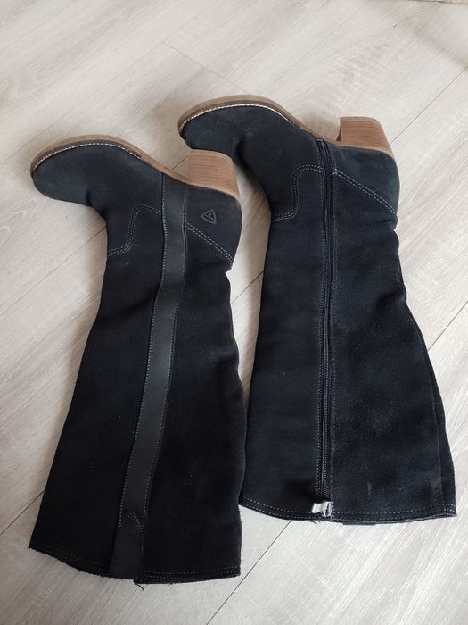 Cizme de piele naturală întoarsă Tamaris