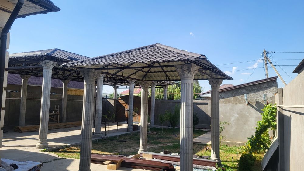 Навес ворота  арка тапчан есік решетка