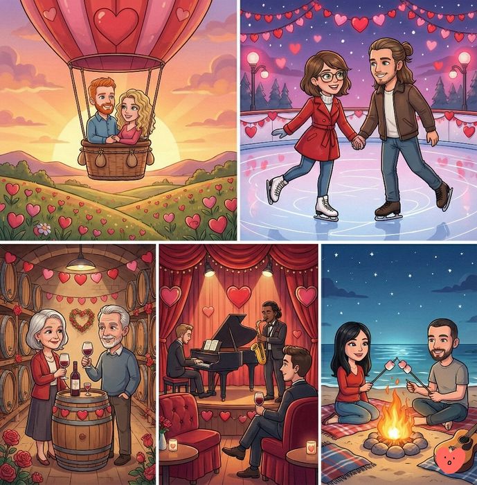 Caricaturi Personalizate - Cadoul Unic, Valentine's Day