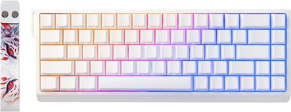 Tastatură mecanică gaming YUNZII MAD68 HE,magnetica,RGB,alb,sigilat