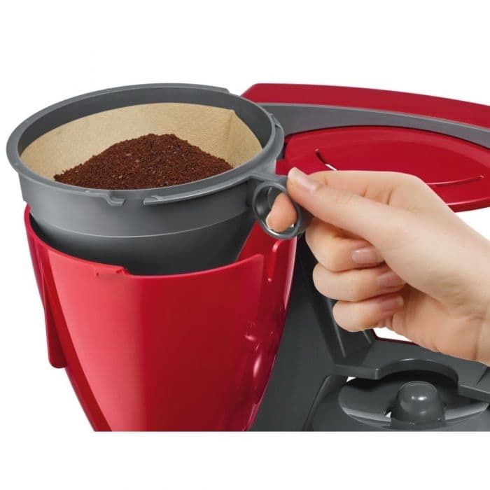 Cafetiera Bosch TKA6A044, 1200 W, 1.25 l, 15 cesti, Rosu
