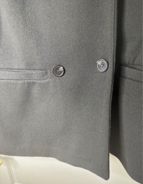 Palton/sacou scurt negru Zara