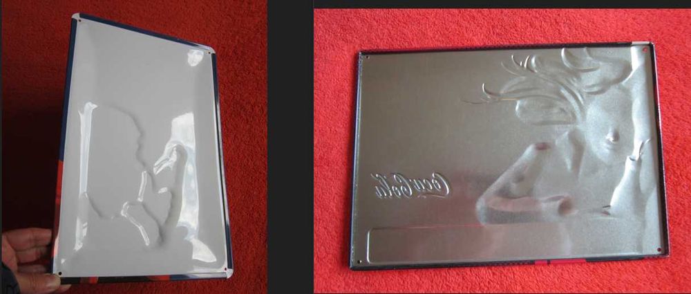 cadou rar Mos Craciun reclama metalica 3D +calendar perpetuu Coca Cola