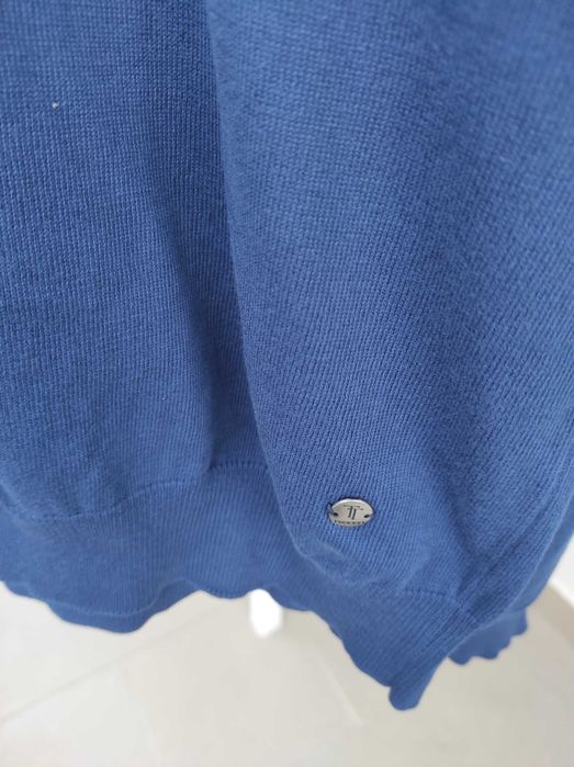 Пуловер с дълъг ръкав - син, Teodor