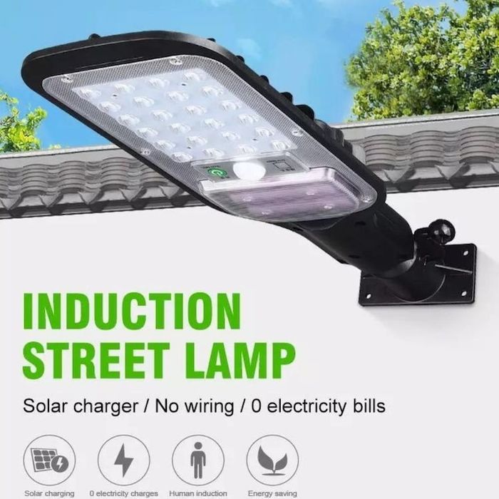 КОМПЛЕКТ 2 x Led соларна лампа 200W Сензори, Акумулатори, Дистанционно