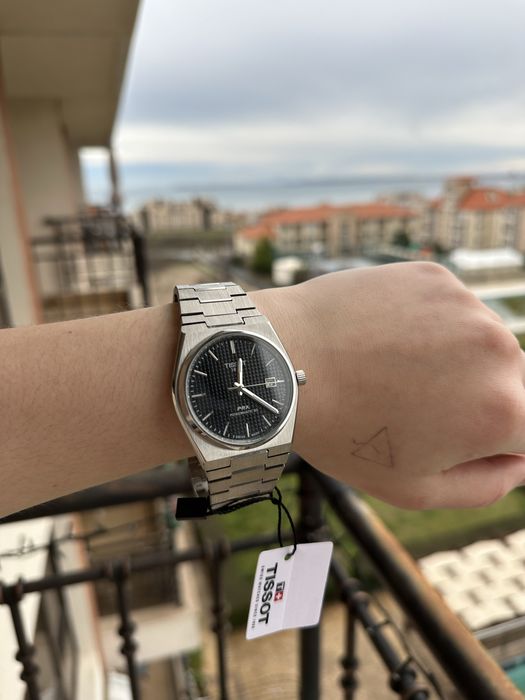 Tissot PRX Powermatic 80 – черен циферблат, пълен комплект