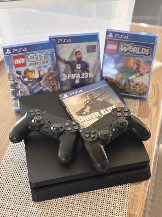 PlayStation 4 Slim 1000GB + 12 игри подарък