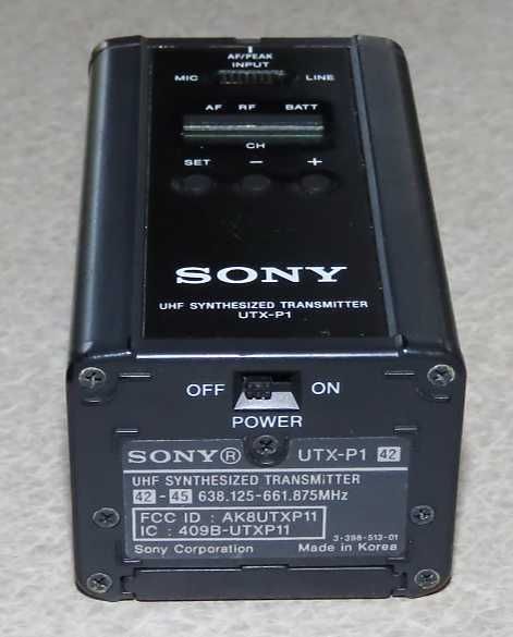 SonyTransmițător wireless UHF microfoane XLR 3 pini-LINIE 638-661MHz
=