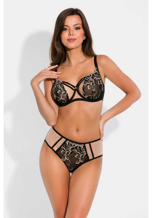 Сутиен с мека чашка в черен цвят GLAMOUR 19193 MEDIOLANO