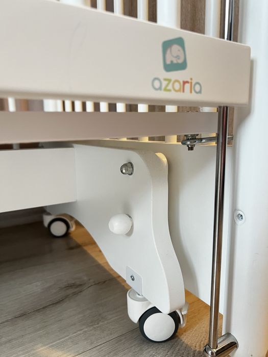 Дървено бебешко легло с люлка Azaria Mondo 60*120