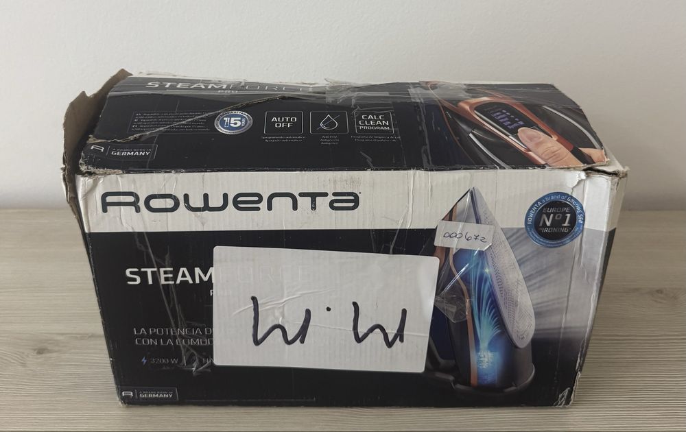 Rowenta SteamForce Pro 3200W Fier de Călcat cu Abur | 300g Steam Boost | Cutie