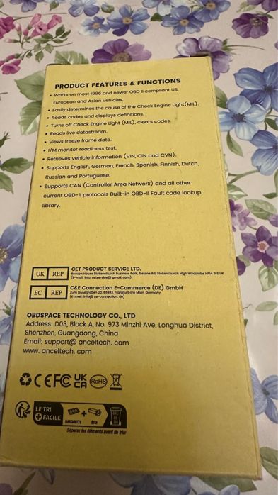 Ancel obd2/obd/eodb si can cititor coduri nou