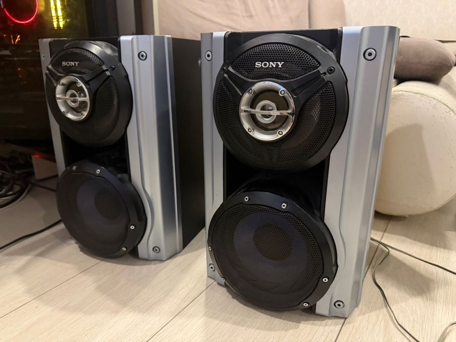 Колонки Sony + активный сабвуфер Microlab X2