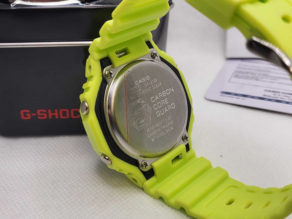 Ceas Sport Casio g shock ga 2100-9a9er Neon Yellow , Nou,Garantie 2 ani