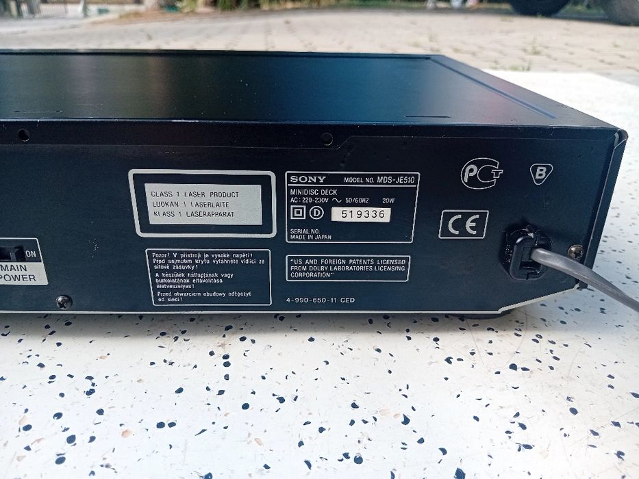Minidisc Sony MDS-JE 510 DEFECT