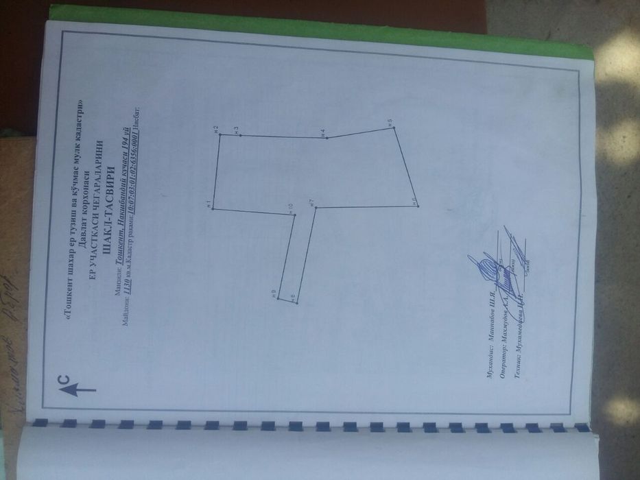 Yer sotiladi 11 sotix manzil shaxristanskida telebashniyada