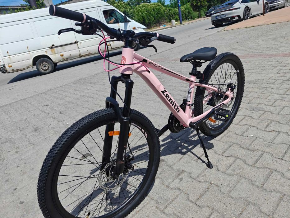 X Алуминиев велосипед 24" ZENITH розов
