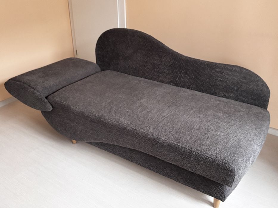 Канапе с ракла , сив , ляв