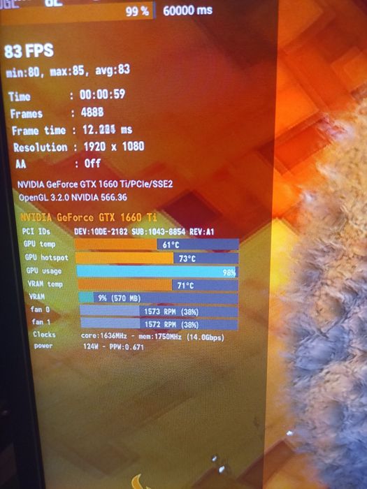 Vand placa video gtx 1660 ti 6gb Asus Tuf