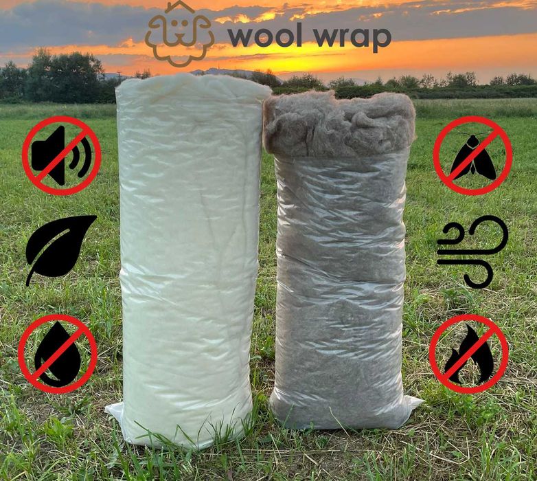 Izolație termică Wool Wrap din lâna de oaie 100% naturală!