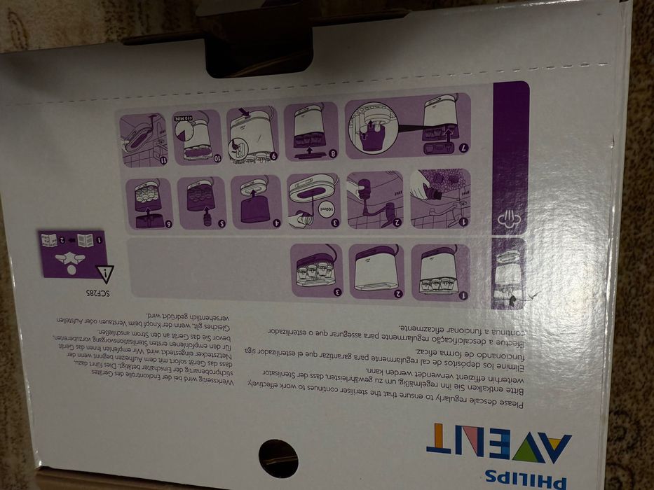 Sterilizator 3 in 1 Philips Avent + uscător + recipiente alimente