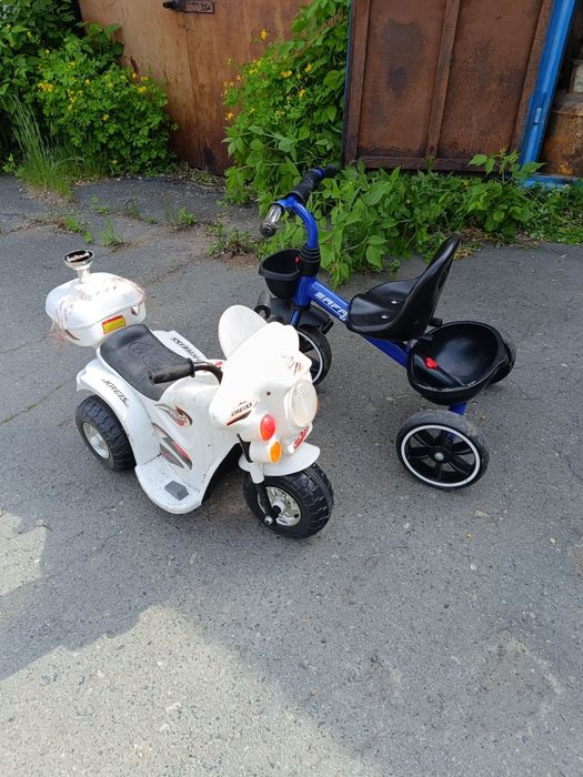 Велосипед детский и самокат