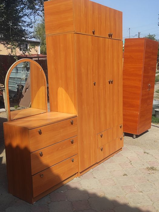 Распродажа! Функциональный Набор Мебели для спальни: шкаф, комод,тумба