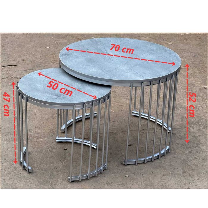 Комплект журнальных столиков (она-бола), круглые кофейные столы