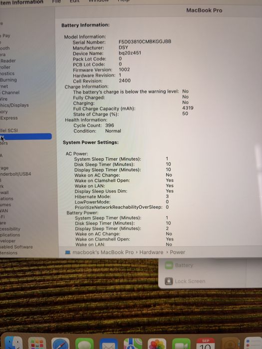 Macbook Pro 2020 A2289