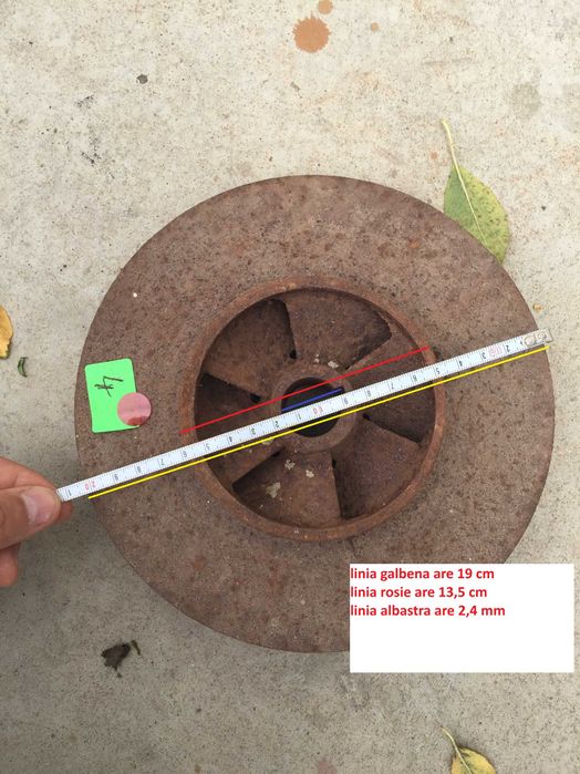 Rotoare pompe romanesti tip Lotru, Cerna, Sadu, Cris ( ax 24 /44 mm)