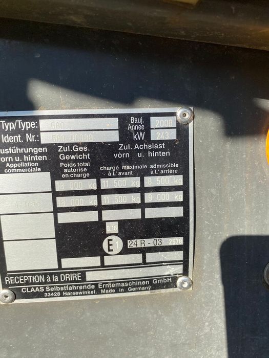 Claas Lexion 550 Montana 4x4 combina agricola John Deere  New holland