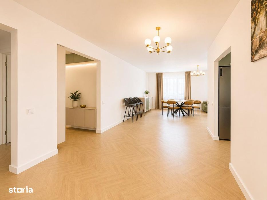 Apartament de lux-mobilat utilat 4 camere 2 bai 3 balcoane - RAHOVA