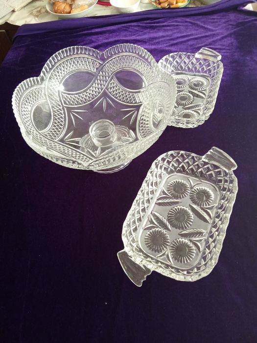 Ваза,Салатница-хрусталь-1000тг