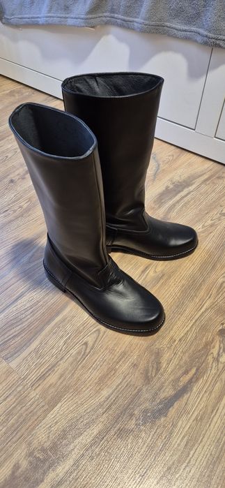 Cizme piele neagra barbatesti