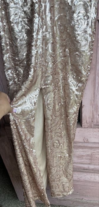 Rochie lunga paiete