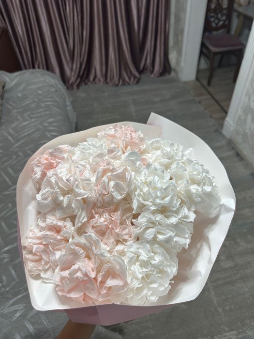 Цветы из салфетки