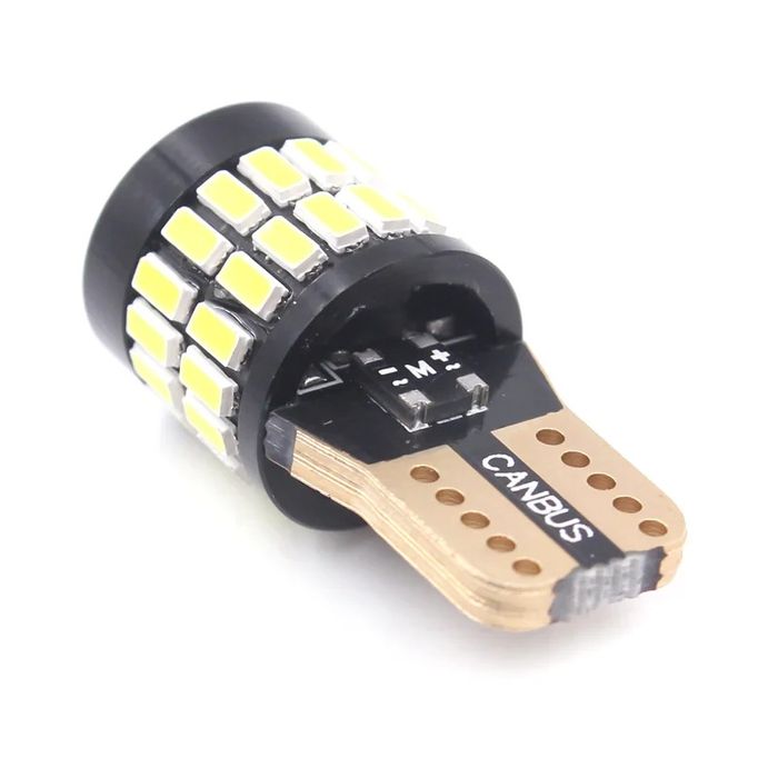 LED Диодни Габаритни Крушки, T10 COB LED W5W, Бял, DC12V
