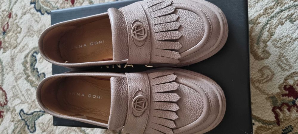 Mocasini dama din piele