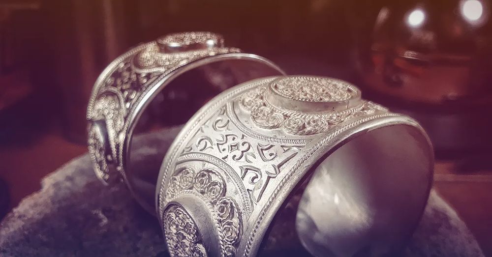 Білезік күміс, браслет серебро