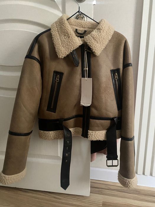 Zara новая дубленка, размер s