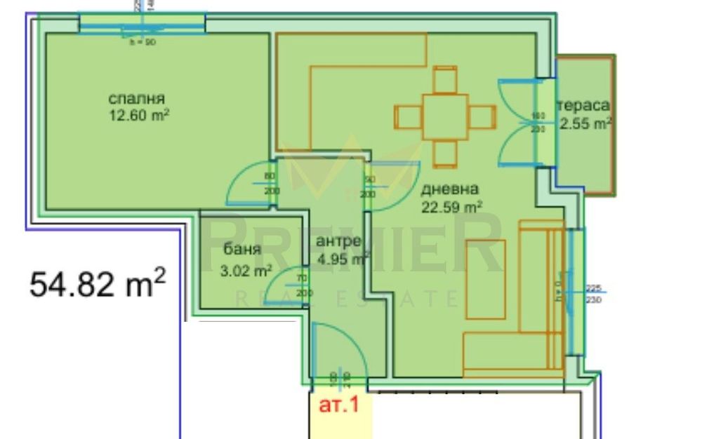 Продава се Двустаен апартамент в Варна, Възраждане 3 - 65 кв.м за 1116 €/кв.м - Снимка #1