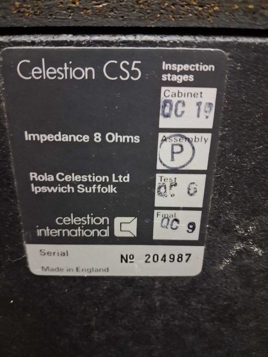 Boxe Celestion CS-5